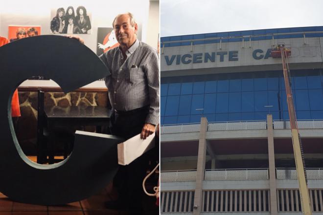 Abelardo, con la 'C' del Vicente Calderón.