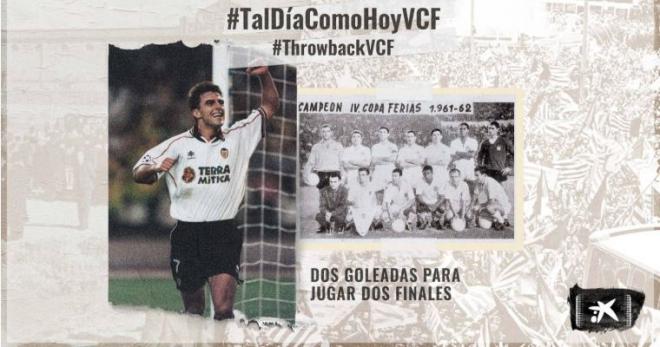 El Valencia celebra su pase a la final de Champions de 2000 (Foto: VCF).
