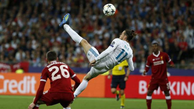 El gol de chilena de Bale en la final de Kiev.