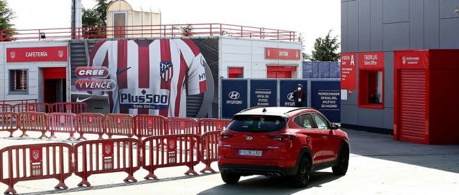 Los jugadores del Atlético llegaron escalonados (Foto: ATM).