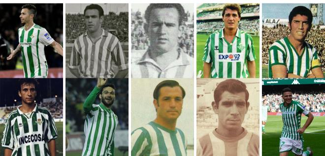 Los diez máximos goleadores del Betis.