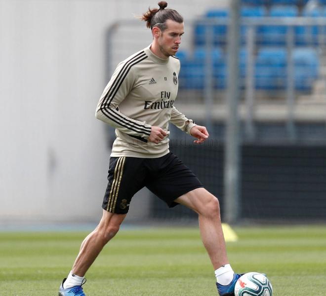 Bale, en la sesión del Real Madrid (Foto: RM).