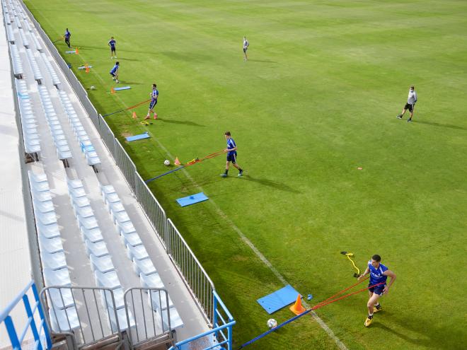 Entrenamiento del Real Zaragoza en la Ciudad Deportiva (Foto: Tino Gil/Real Zaragoza).