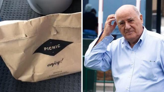 Las bolsas de picnic para los camioneros de Zara, y Amancio Ortega.