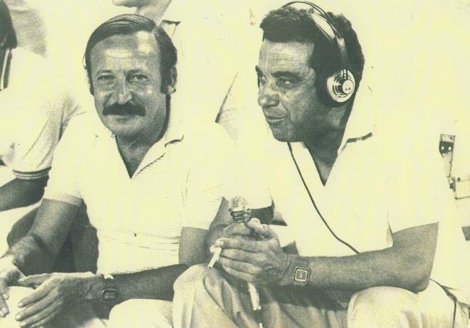 Paco Cañete en una imagen junto a Antonio Serrano Márquez 'Antoñín'. 