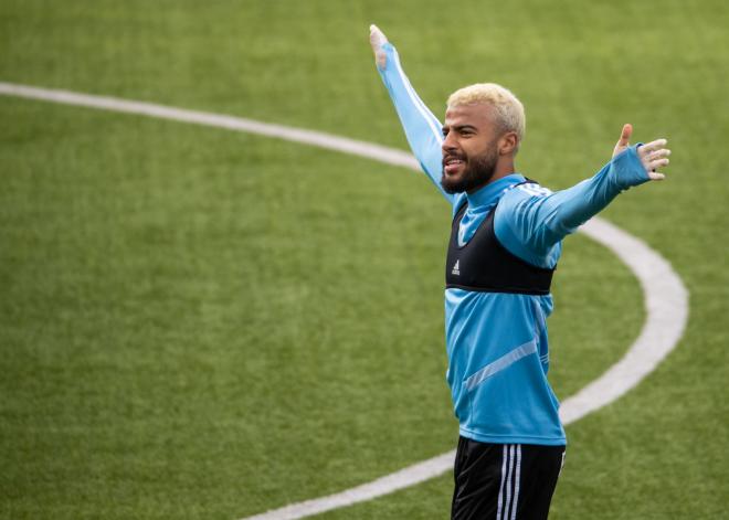 Rafinha entrenándose en A Madroa (Foto: LaLiga).