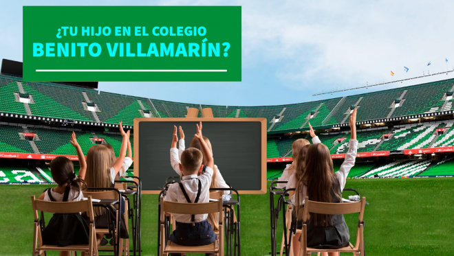 Así sería un colegio para niños en el Benito Villamarín (Montaje: ElDesmarque).