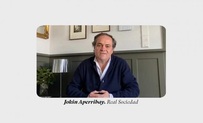 El presidente de la Real Sociedad, Jokin Aperribay, ha enviado un mensaje a los hosteleros de Gipuz