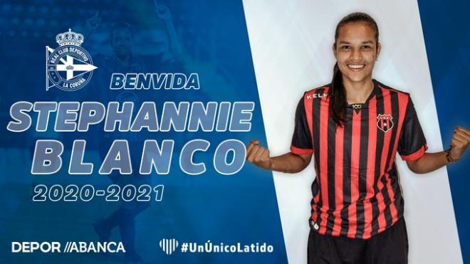 Stephannie Blanco, nuevo fichaje del Deportivo Abanca (Foto: RC Deportivo).