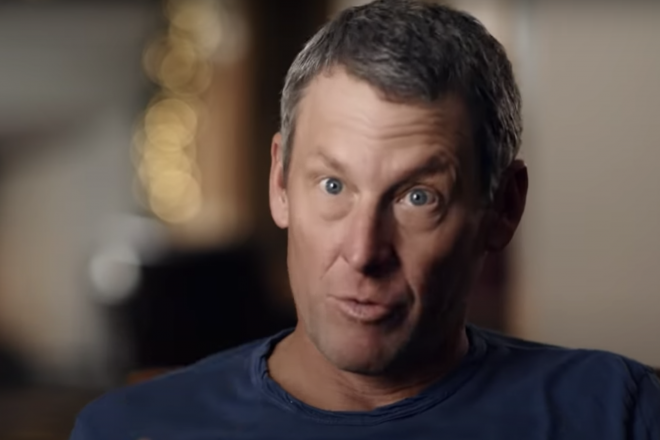 Lance Armstrong, durante el documental de la ESPN.