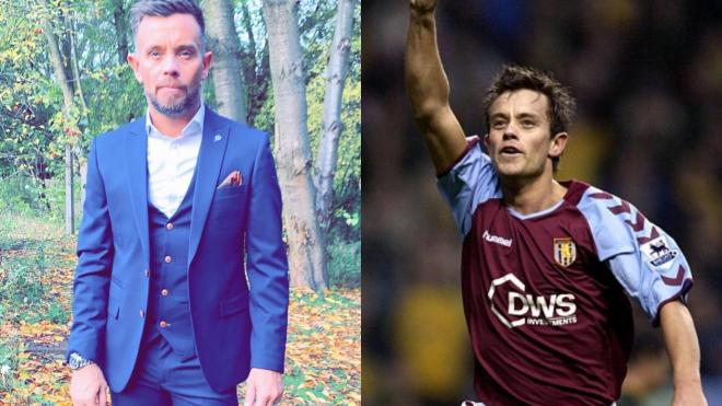 Lee Hendrie, en la actualidad y cuando era futbolista (Fotos: Instagram).