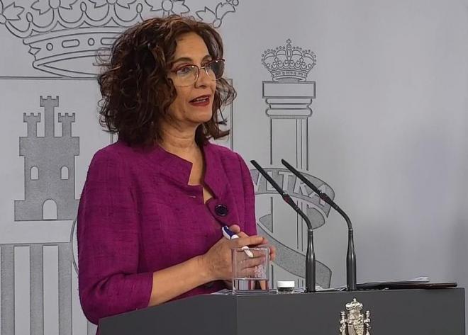 María Jesús Montero, ministra portavoz del Gobierno (FOTO: EFE).