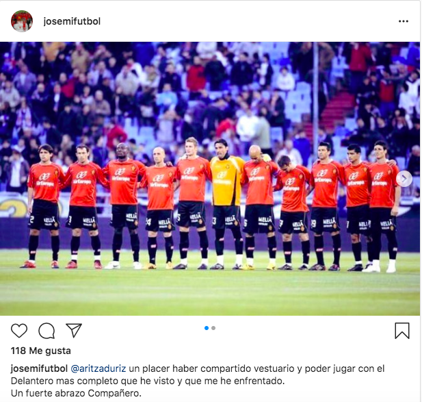 Publicación de Josemi en Instagram sobre Aduriz.