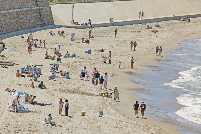 Vista de una de playa de Cádiz antes de la aprobación del estado de alarma.