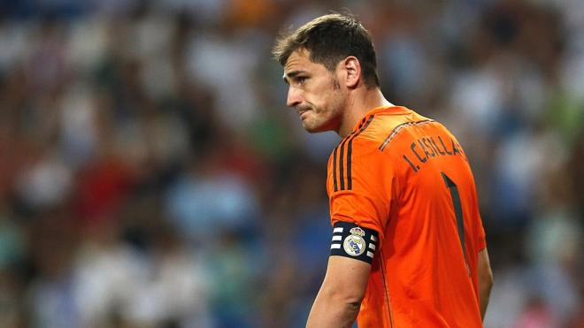 Iker Casillas, durante su último partido con el Real Madrid.