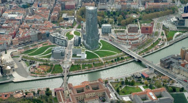 Imagen aérea de Bilbao (Foto: Infobilbao).