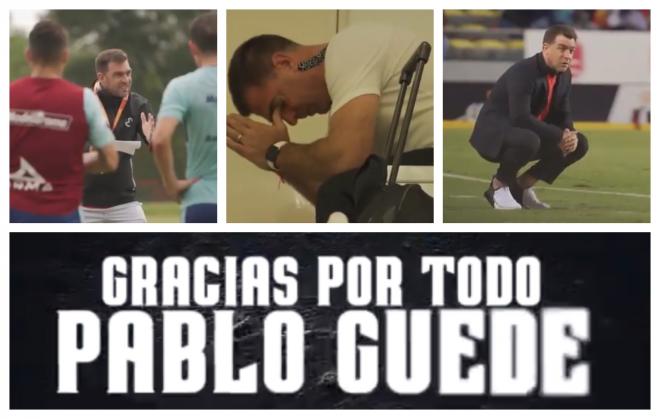 Algunas imágenes del vídeo de despedida de Guede (Fotos: @FuerzaMonarca).