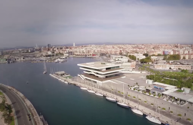 Vista aérea de La Marina de València dónde se celebrarán los conciertos