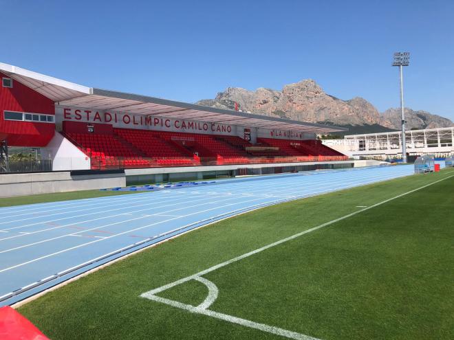 Estadio Camilo Cano de La Nucía, escenario del primer amistoso del Levante UD. 