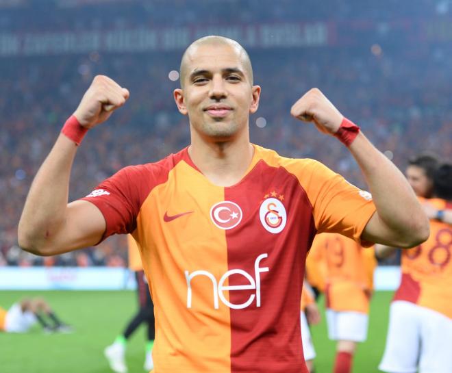 Sofiane Feghouli, con el Galatasaray.