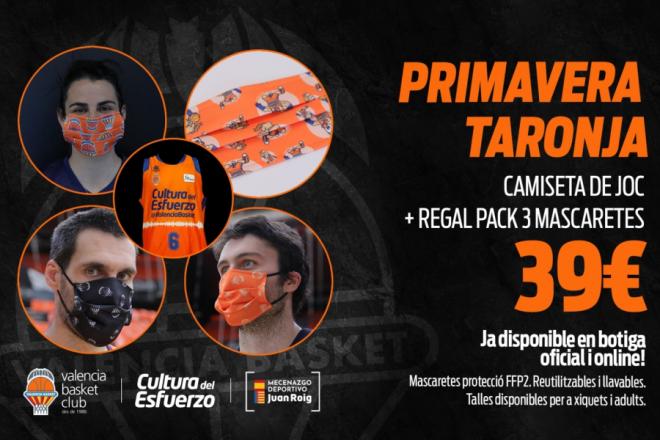 Mascarillas del Valencia Basket