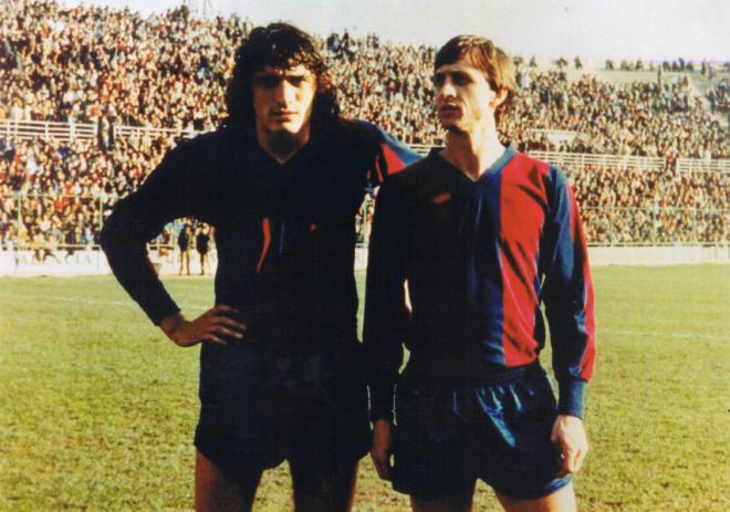 Johan Cruyff en Orriols.