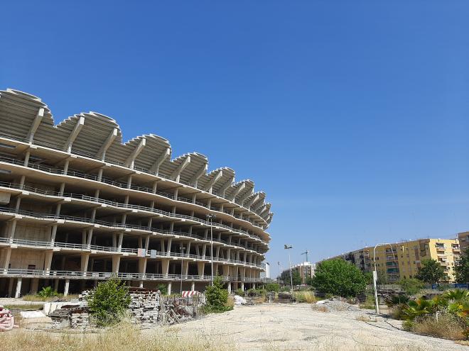 Nuevo Estadio de Mestalla parado (Fotos: Jaime Ochoa)