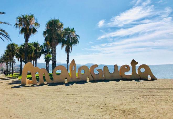 Playa de La Malagueta en Málaga.