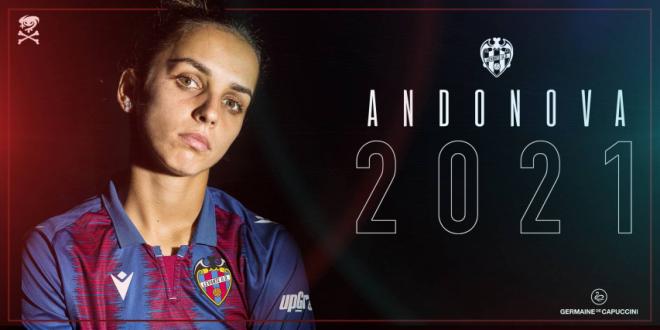 Andonova renueva su contrato con el Levante.