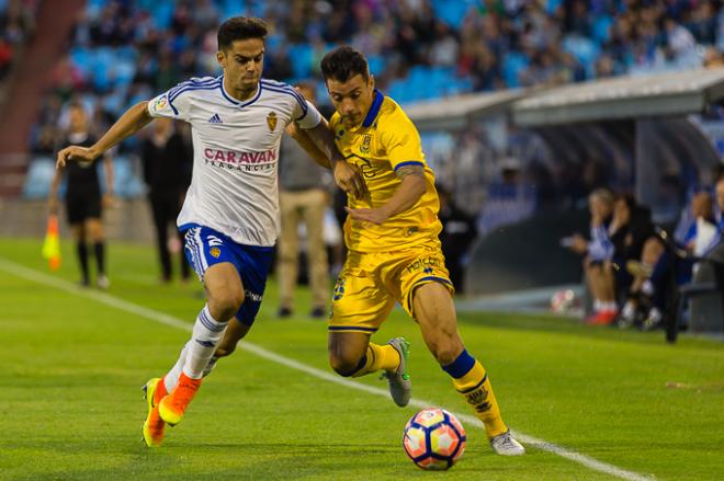 Fran Rodríguez en su época en el Real Zaragoza (Foto: Daniel Marzo).