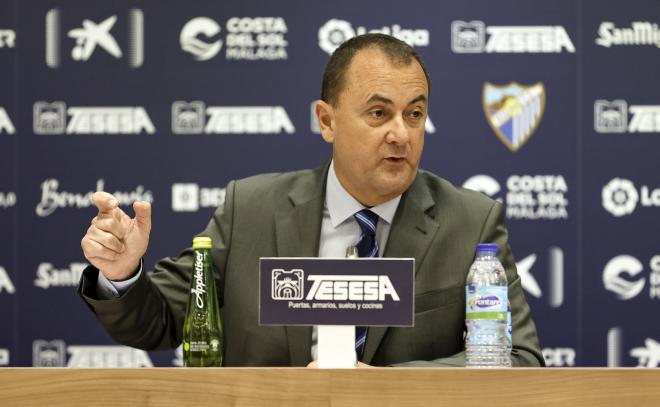 Rueda de prensa administrador del Málaga CF, José María Muñoz