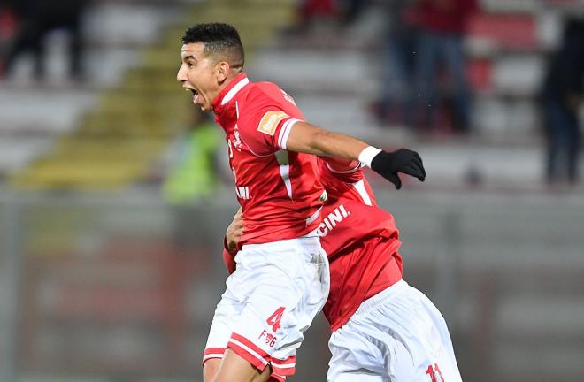 Jawad El Yamiq celebra un gol con la camiseta del A.C Perugia (Foto: A.C Perugia).
