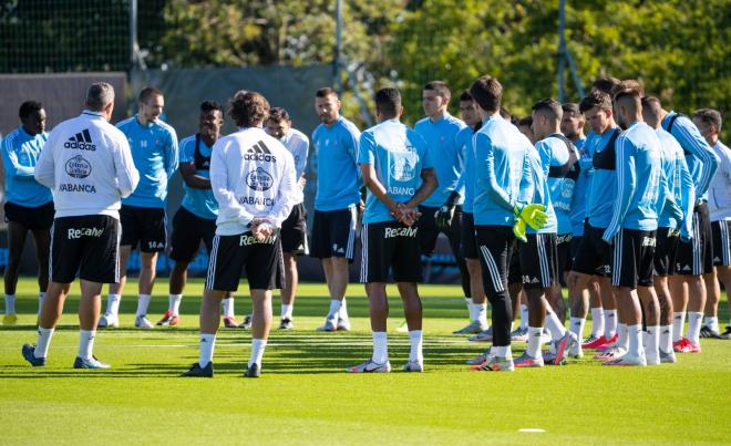 Entrenamiento del Celta en A Madroa (Foto: RCCV).