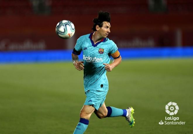 Messi, durante el partido ante el Mallorca (Foto: LaLiga).