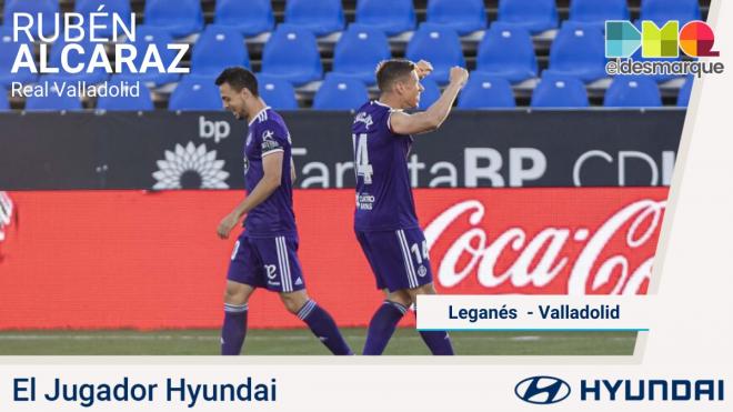 Rubén Alcaraz, Jugador Hyundai del Leganés-Valladolid.