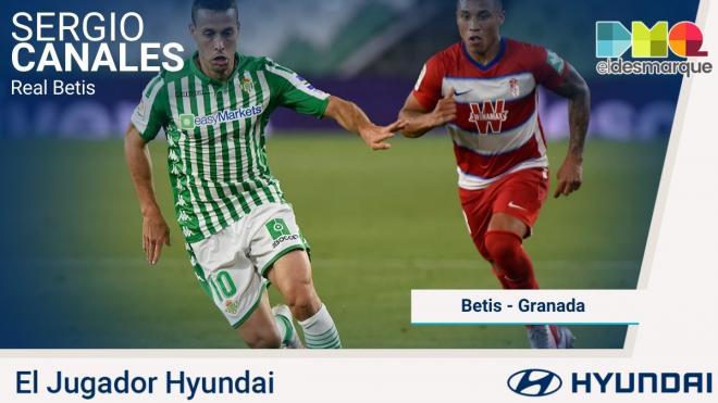 Canales, jugador Hyundai del Betis-Granada.