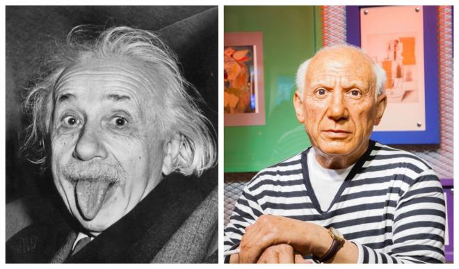 Albert Einstein y Pablo Ruiz Picasso.