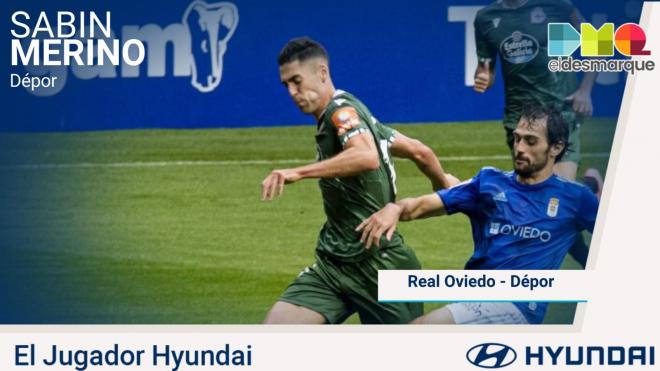 Sabin Merino, jugador Hyundai del Oviedo-Dépor.