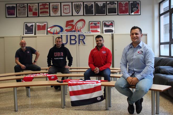 Los entrenadores del Universitario Bilbao Rugby para el curso 2020-21.