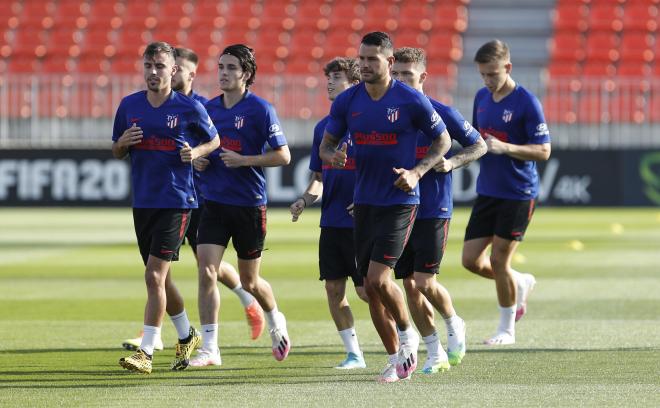 Imagen de la sesión de entrenamiento del Atlético de Madrid (Foto: ATM).