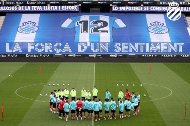 Imagen de un entrenamiento (Foto: RCDE).