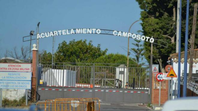 Cuartel de Camposoto, en San Fernando, donde ha habido un rebrote de coronavirus (Foto: EFE).