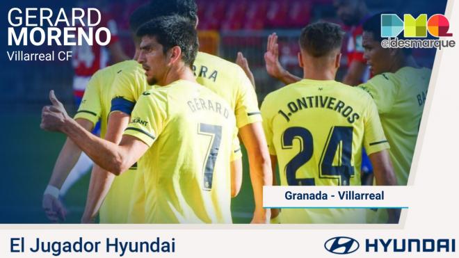 Gerard Moreno, Jugador Hyundai del Granada-Villarreal.