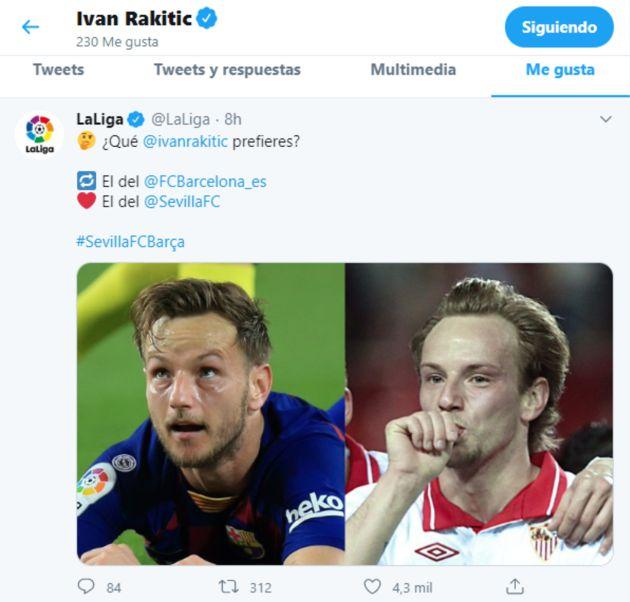 Rakitic prefiera su versión del Sevilla a la del Barcelona.