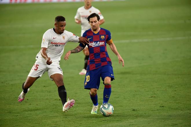 Fernando y Messi en el último Sevilla-Barcelona (foto: Kiko Hurtado).