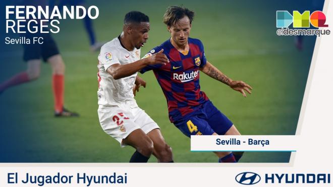 Fernando, jugador Hyundai del Sevilla-Barcelona.
