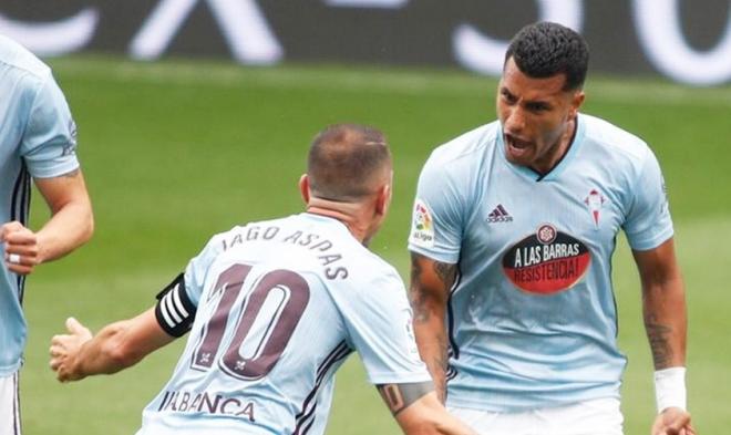 Murillo y Aspas celebrando un gol (Foto: RCCV).