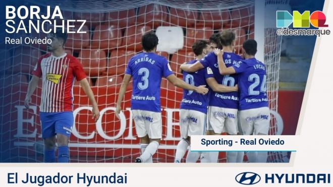 Borja Sánchez, Jugador Hyundai del Sporting-Oviedo.