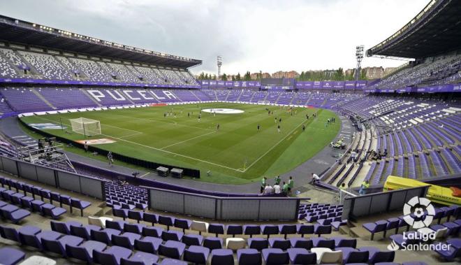 El Estadio José Zorrilla antes del Real Valladolid-Getafe