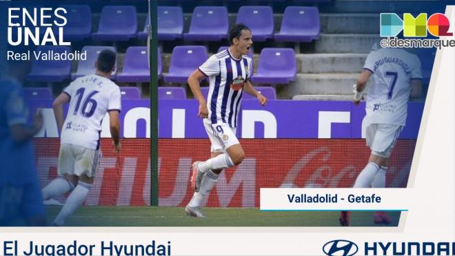 Enes Ünal, jugador Hyundai del Real Valladolid-Getafe.
